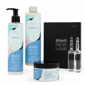 Brave New Hair Reboot Total Repair System Ολοκληρωμένη Ρουτίνα Επανόρθωσης Ενυδάτωσης και BRAVE PLEX Ενδυνάμωσης