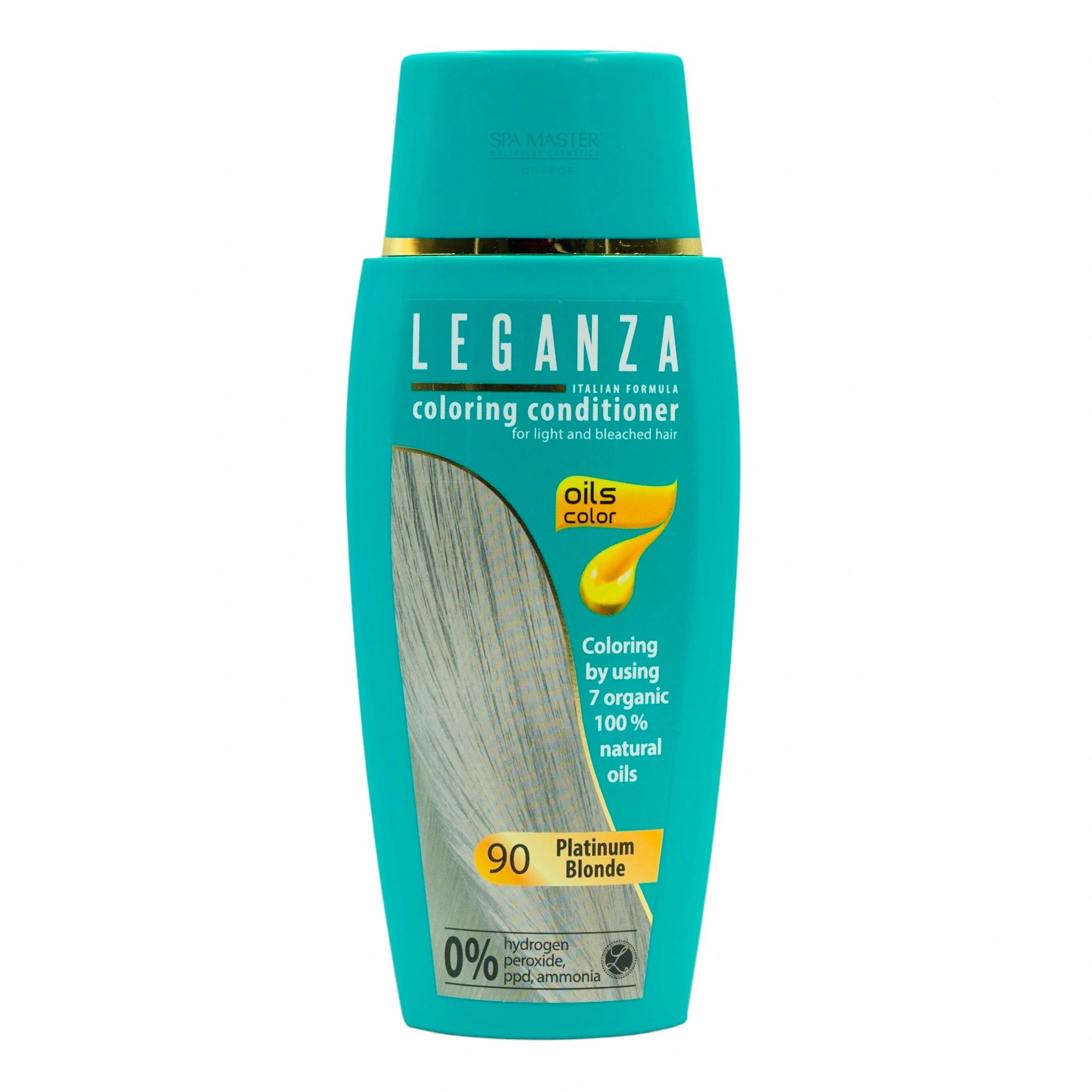 Leganza Coloring Conditioner - Μαλακτική Κρέμα Μαλλιών με Χρώμα Χωρίς Αμμωνία 150ml No90 Platinum Blonde/Ξανθό Πλατινέ - Image 5