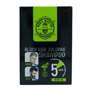 MEN’S MASTER Black Hair Coloring Shampoo 25ml – Σαμπουάν Βαφής Μαλλιών σε Απόχρωση Μαύρο