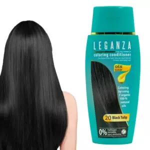 Leganza Coloring Conditioner - Μαλακτική Κρέμα Μαλλιών με Χρώμα Χωρίς Αμμωνία 150ml No20 Black Tulip/Μαύρη Τουλίπα