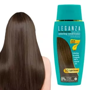 Leganza Coloring Conditioner - Μαλακτική Κρέμα Μαλλιών με Χρώμα Χωρίς Αμμωνία 150ml No30 Light Brown/Ανοιχτό Καστανό