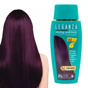 Leganza Coloring Conditioner - Μαλακτική Κρέμα Μαλλιών με Χρώμα Χωρίς Αμμωνία 150ml No52 Aubergine/Μελιτζανί