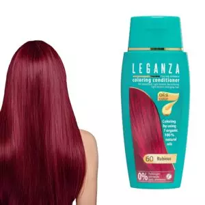 Leganza Coloring Conditioner - Μαλακτική Κρέμα Μαλλιών με Χρώμα Χωρίς Αμμωνία 150ml No60 Rubious/Κόκκινο Ρουμπινί