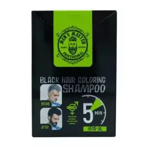 MEN’S MASTER Black Hair Coloring Shampoo 25ml – Σαμπουάν Βαφής Μαλλιών σε Απόχρωση Μαύρο