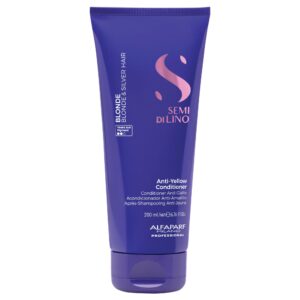 Alfaparf Milano Semi di Lino Anti-Yellow Conditioner 200ml – Μαλακτική Κρέμα για Εξουδετέρωση Κιτρινωπών Τόνων σε Ξανθά & Λευκά Μαλλιά
