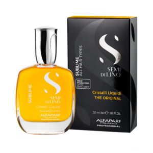 Alfaparf Milano Semi di Lino Sublime Cristalli Liquidi 50ml – Ορός Λάμψης & Αντιφριζ για Μεταξένια Μαλλιά