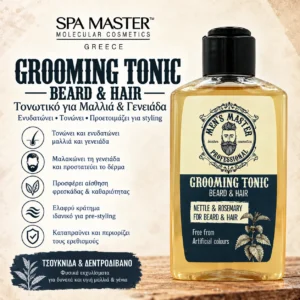 MEN’S MASTER Grooming Tonic Beard & Hair 120ml – Τονωτικό για Μαλλιά & Γενειάδα