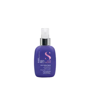 Alfaparf Milano Semi di Lino Anti-Yellow Spray 125ml – Σπρέι Εξουδετέρωσης Κιτρινωπών Τόνων & Λάμψης για Ξανθά, Λευκά & Γκρίζα Μαλλιά