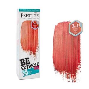 Vip's Prestige Be Extreme Semi-Permanent Hair Toner 100ml – Ημιμόνιμο Τόνερ Μαλλιών Χωρίς Αμμωνία για Έντονο Χρώμα & Λάμψη - Coral Pink
