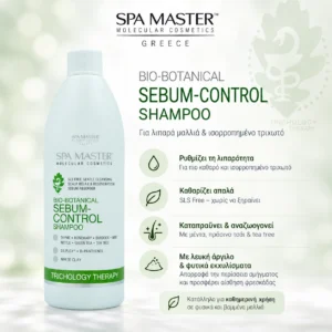 Spa Master SEBUM-CONTROL Shampoo 970ml – Σαμπουάν για Λιπαρά Μαλλιά & Ισορροπημένο Τριχωτό