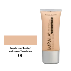 Impala Long Lasting Waterproof Foundation με Κολλαγόνο, Βιταμίνη Ε και Φίλτρα UV No01