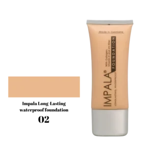 Impala Long Lasting Waterproof Foundation με Κολλαγόνο, Βιταμίνη Ε και Φίλτρα UV No02