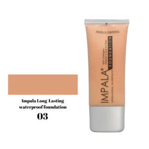 Impala Long Lasting Waterproof Foundation με Κολλαγόνο, Βιταμίνη Ε και Φίλτρα UV No03