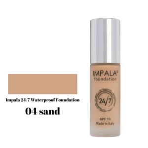 Impala Waterproof Foundation 24/7 SPF15 No04 - Sand 30ml