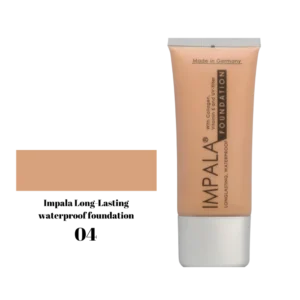 Impala Long Lasting Waterproof Foundation με Κολλαγόνο, Βιταμίνη Ε και Φίλτρα UV No04
