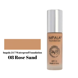 Impala Waterproof Foundation 24/7 SPF15 No08 - Rose Sand 30ml