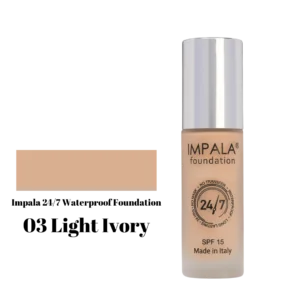 Impala Waterproof Foundation 24/7 SPF15 No03 - Light Ivory 30ml