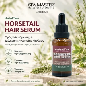 Herbal Time Horsetail Hair Serum with Vitamins 30ml – Ορός Τριχωτού με Αλογοουρά & Βιταμίνες για Ενδυνάμωση Μαλλιών - Εικόνα 1