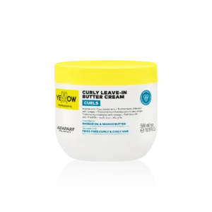 Yellow Professional Curls Curly Leave-In Butter Cream 500ml – Εντατική Κρέμα Leave-In κατά του Φριζαρίσματος για Σγουρά & Πολύ Σγουρά Μαλλιά