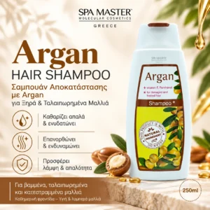 Regal Argan Hair Shampoo 250ml – Σαμπουάν Αποκατάστασης με Argan για Ξηρά & Ταλαιπωρημένα Μαλλιά - Εικόνα 1