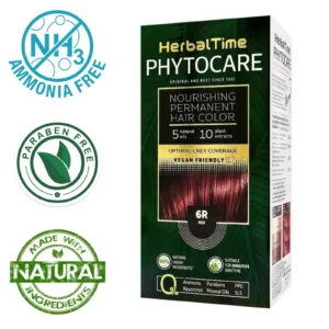 Βαφή μαλλιών χωρίς αμμωνία Κόκκινο Red 6R - Herbal Time PhytoCare