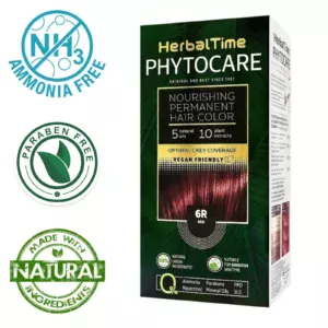 Βαφή μαλλιών χωρίς αμμωνία Κόκκινο Red 6R - Herbal Time PhytoCare
