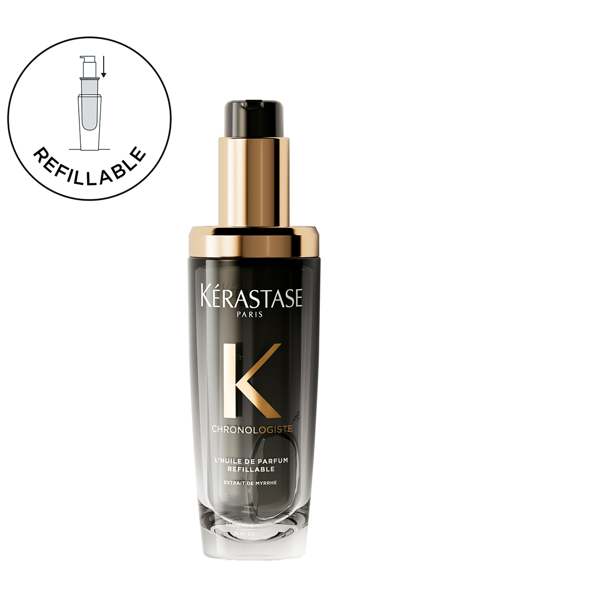 Kerastase Chronologiste LΗuile De Parfum Refillable Έλαιο για Αναζωογόνηση των Μαλλιών 75ml 3474637219611