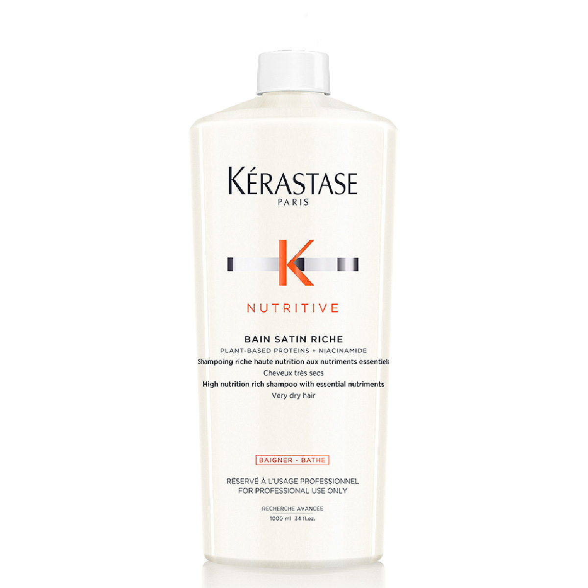 Kerastase Nutritive Bain Satin Riche Ενυδατικό Σαμπουάν για Πολύ Ξηρά Μαλλιά 1000ml 3474637154936