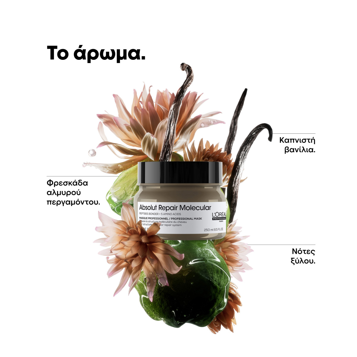 LOreal Professionnel Absolut Repair Molecular Μάσκα μοριακής επανόρθωσης για ταλαιπωρημένα μαλλιά 250 ml 3474637217884 4