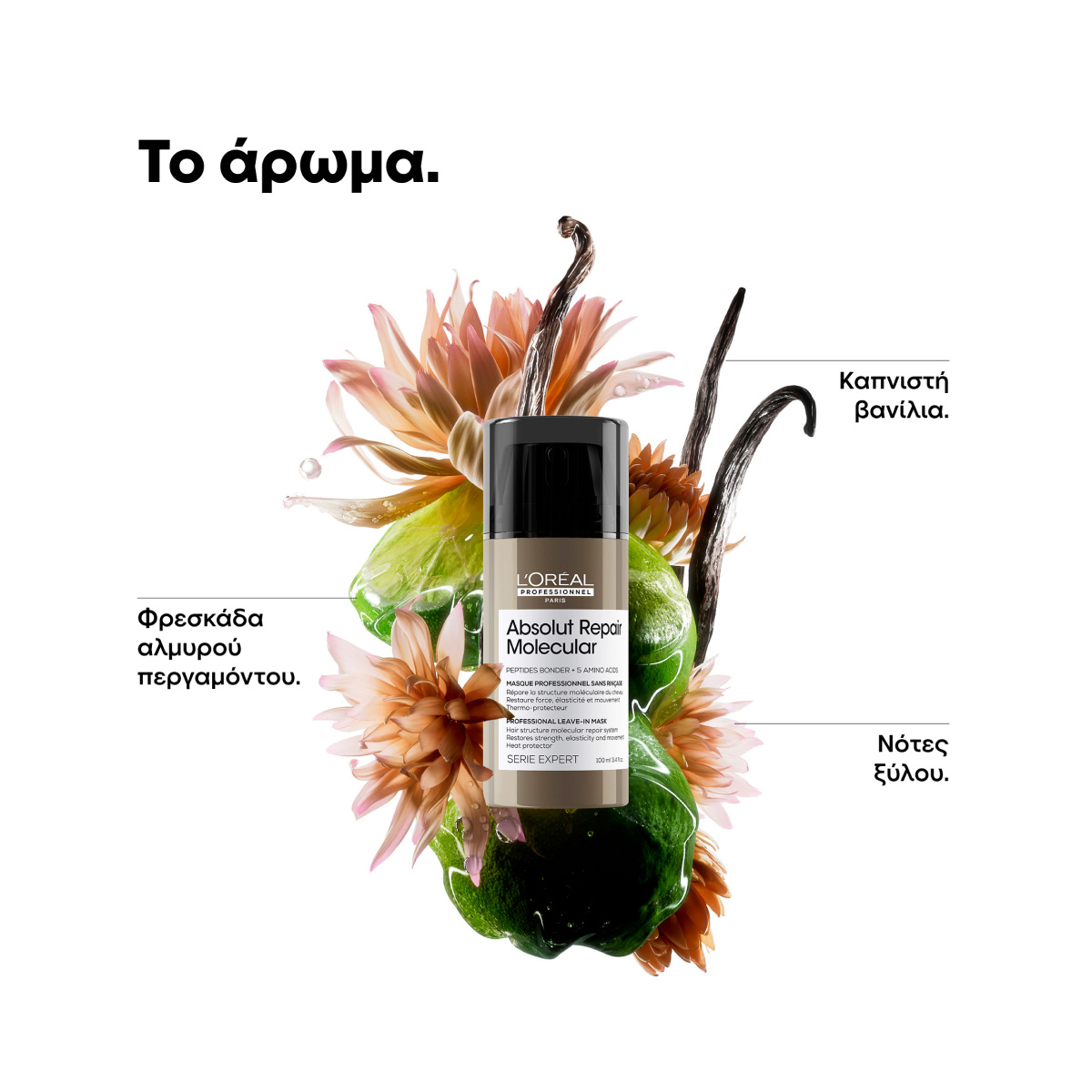 LOreal Professionnel Serie Expert Absolut Repair Molecular Leave in Μάσκα 50ml 3 LOreal Professionnel Serie Expert Absolut Repair Molecular Leave in Μάσκα 50ml 3