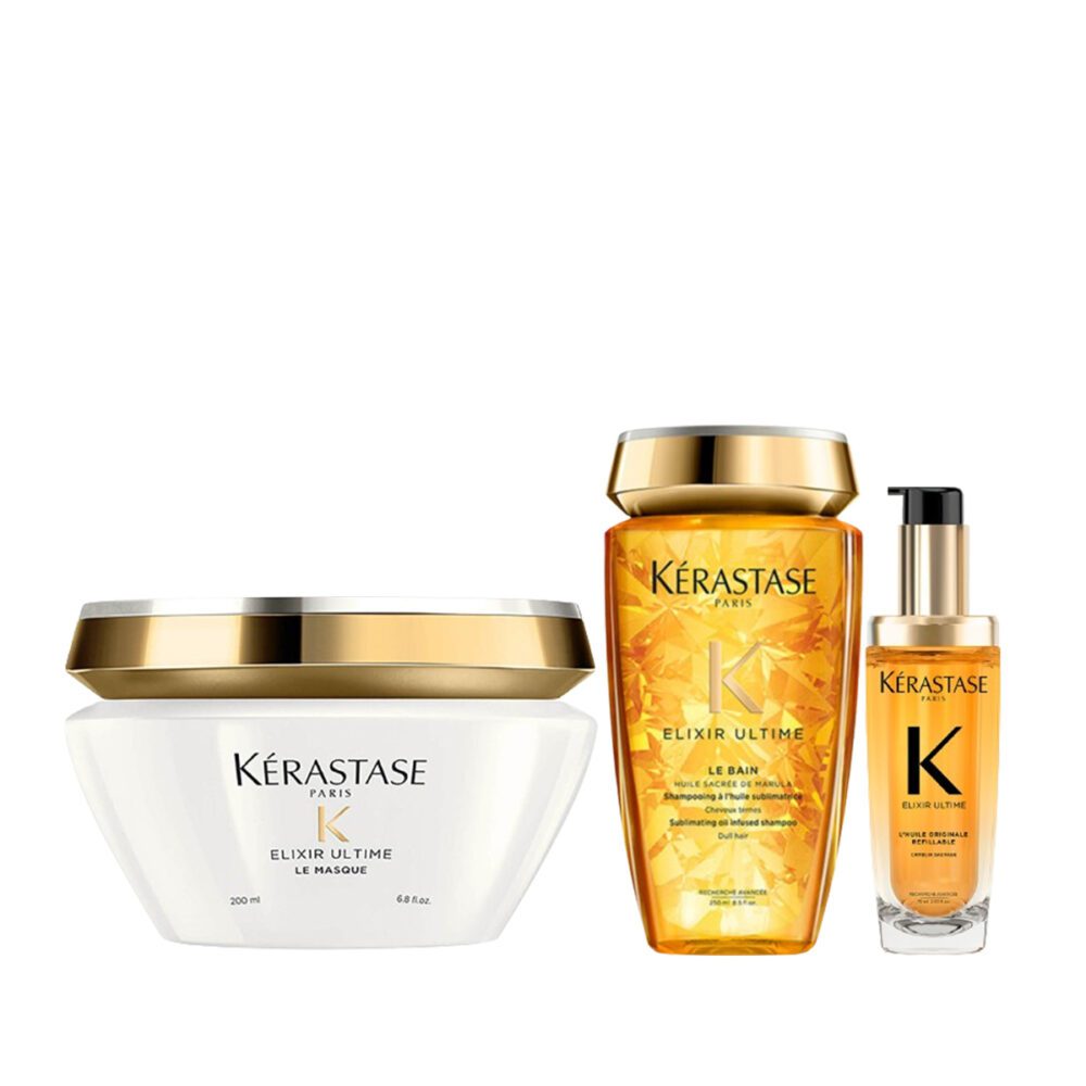 Kérastase Elixir Ultime Set – Θρέψη & Εκθαμβωτική Λάμψη για Ταλαιπωρημένα Μαλλιά