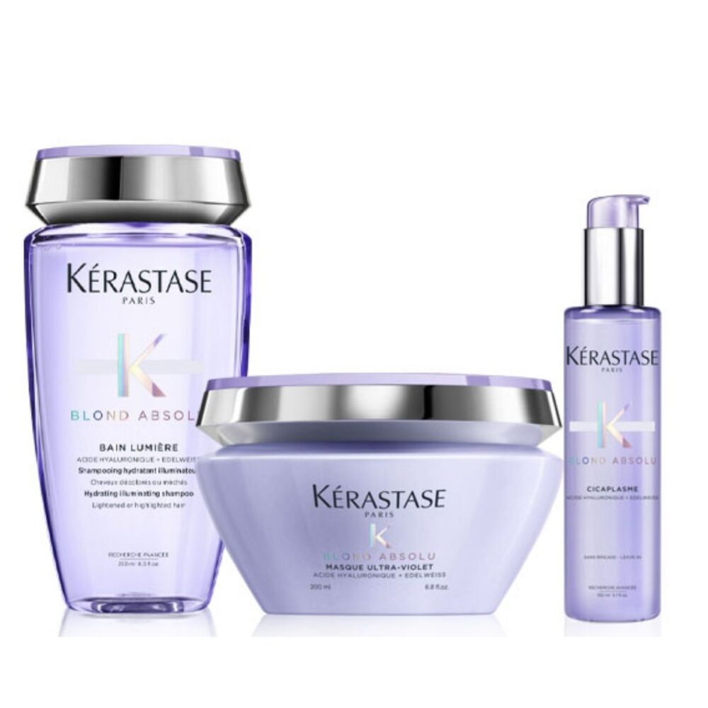 Kérastase Blond Absolu Σετ για Ξανθά Μαλλιά – Ενυδάτωση, Επανόρθωση & Εξουδετέρωση Κίτρινων Τόνων