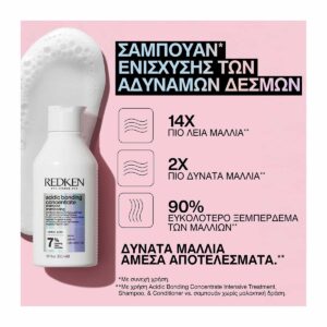 Redken Acidic Bonding Concentrate Σαμπουάν για Ξηρά Ταλαιπωρημένα και Βαμμένα Μαλλιά 300ml 884486456281 11