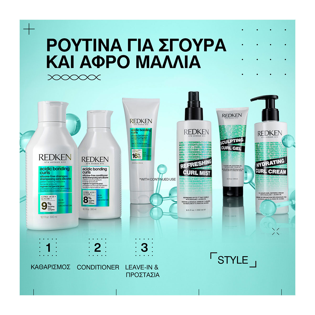 Redken Acidic Bonding Curls Conditioner για Ξηρά Σγουρά Άφρο Μαλλιά 300ml 3474637209414 3jpg