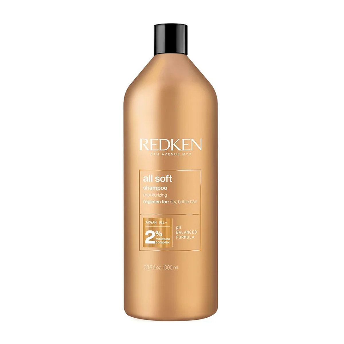 Redken All Soft Σαμπουάν Απαλότητας και Λάμψης για Αφυδατωμένα Μαλλιά 1000ml 3474636919963