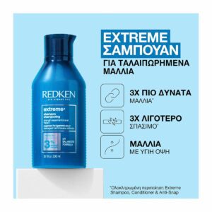 Redken Extreme Shampoo Αναδόμησης Για Ταλαιπωρημένα Μαλλιά 300ml 3474636920204 2