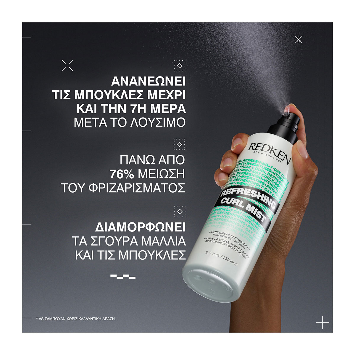 Redken Refreshing Curl Mist Για Μπούκλες 250ml 3474637214753 1