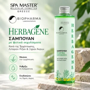 Biopharma Herbagene Shampoo 250ml – Σαμπουάν κατά της Τριχόπτωσης, Λιπαρών Ριζών & Ξηρών Άκρων - Εικόνα 1