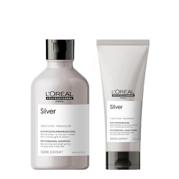 L’Oréal Professionnel Silver Σετ – Φροντίδα & Λάμψη για Λευκά, Γκρίζα ή Ασημί Μαλλιά