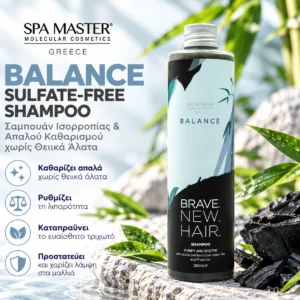 Brave New Hair Balance Sulfate-Free Shampoo 250ml – Σαμπουάν Ισορροπίας & Απαλού Καθαρισμού χωρίς Θειικά Άλατα - Εικόνα 1