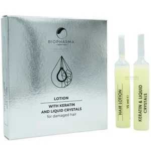 Biopharma Bio Oil Lotion with Keratin, Liquid Crystals and Panthenol 5x15ml | Αμπούλες Αναδόμησης για Ταλαιπωρημένα Μαλλιά