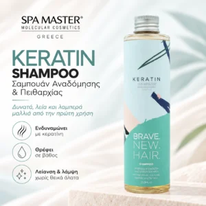 Brave New Hair Keratin Shampoo 250ml – Σαμπουάν Αναδόμησης & Πειθαρχίας με Κερατίνη & Φυτικά Έλαια - Εικόνα 1