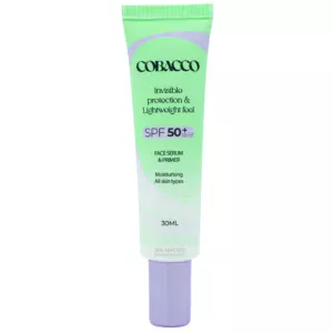 Cobacco Invisible Face Serum SPF50+ 30ml – Πολύ Υψηλή Προστασία, Βαθιά Ενυδάτωση & Άψογη Βάση Μακιγιάζ