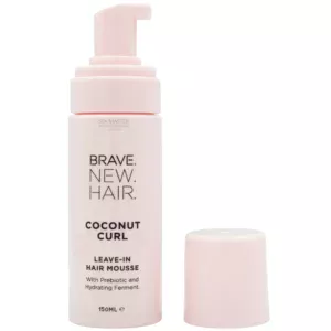 Brave New Hair Coconut Curl Leave-In Mousse 150ml – Φυσικός Αφρός για Μπούκλες με Πρεβιοτικά & Ένζυμο Κάκτου