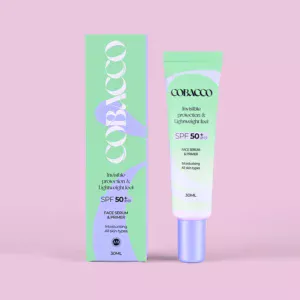 Cobacco Invisible Face Serum SPF50+ 30ml – Πολύ Υψηλή Προστασία, Βαθιά Ενυδάτωση & Άψογη Βάση Μακιγιάζ