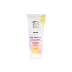 Brave New Hair Shine Mask 250ml – Μάσκα Άμεσης Λάμψης με Λάδι Καρύδας, Οξέα Φρούτων & Εκχύλισμα Ξιδιού