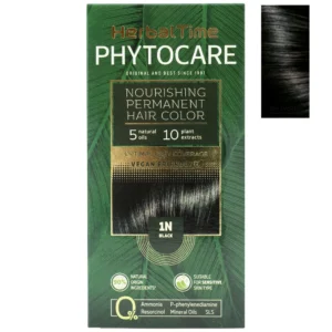 Βαφή μαλλιών χωρίς αμμωνία Μαύρο Black 1N - Herbal Time PhytoCare