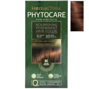 Βαφή μαλλιών χωρίς αμμωνία Χρυσό Κάστανο Chestnut 5C - Herbal Time PhytoCare