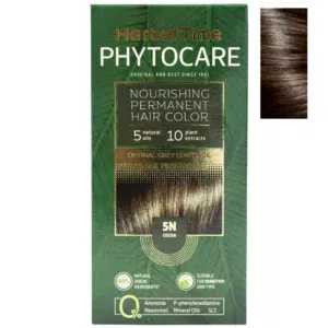 Βαφή μαλλιών χωρίς αμμωνία Κακάο Cocoa 5N - Herbal Time PhytoCare