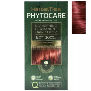 Βαφή μαλλιών χωρίς αμμωνία Κόκκινο Red 6R - Herbal Time PhytoCare